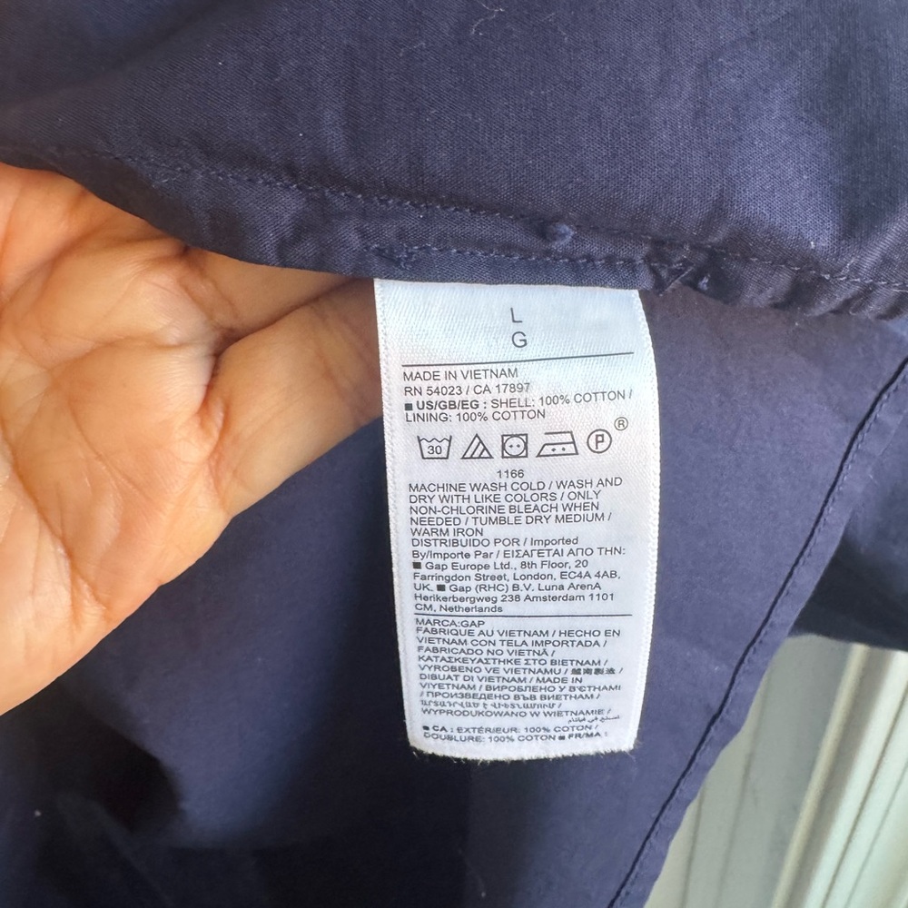 Beautiful woman dress GAP Dark Blue Cotton Dress - Picture 3 of 10